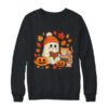 Cute Ghost Reading Book Lovers Autumn Fall Halloween Ghost Shirt Sweatshirt Crewneck Sweatshirt Black 600x.jpg