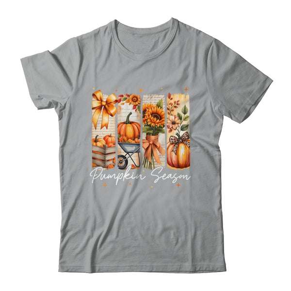 Pumpkin Season Coquette Fall Autumn Sunflower Floral Leopard Shirt Sweatshirt Classic T Shirt Sport Grey 600x 1.jpg