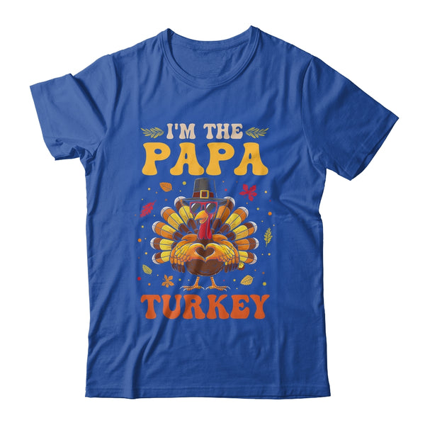 I m The Papa Turkey Matching Family Thanksgiving Costume Classic T Shirt Royal 600x.jpg