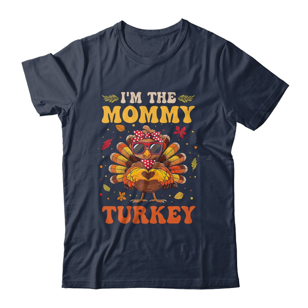 I m The Mommy Turkey Matching Family Thanksgiving Costume Classic T Shirt Navy 600x.jpg