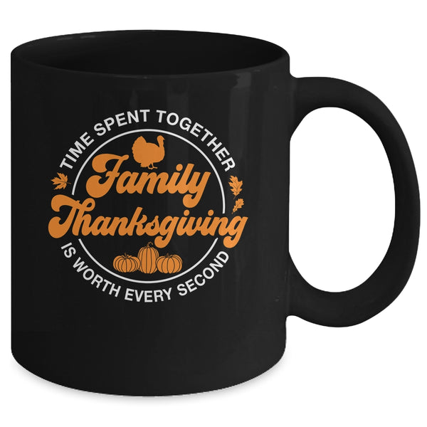 Family Thanksgiving Thankful For My Tribe Group Autumn Mug 11oz Mug Black back 600x.jpg