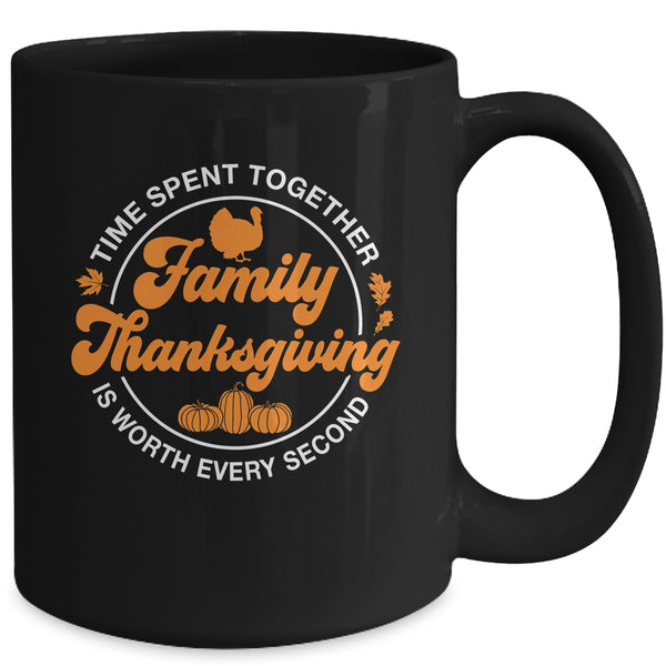 Family Thanksgiving Thankful For My Tribe Group Autumn Mug 15oz Mug Black back 600x.jpg