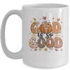 Autumn Pumpkin Christian Thanksgiving Faith God Is So Good Mug 15oz Mug White front 600x.jpg
