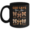 Autumn Christian Thanksgiving Coquette Bow God Says You Are Mug 11oz Mug Black front 600x 1.jpg