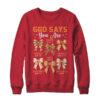 Autumn Christian Thanksgiving Coquette Bow God Says You Are Crewneck Sweatshirt Red 600x.jpg