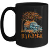 It s Fall Y all Pumpkin Truck Autumn Tree Fall Thanksgiving Mug 15oz Mug Black front 600x.jpg