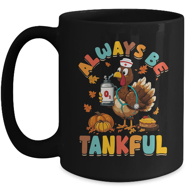 Respiratory Therapist Thanksgiving Nurse Autumn Fall Turkey Mug 15oz Mug Black front 600x.jpg