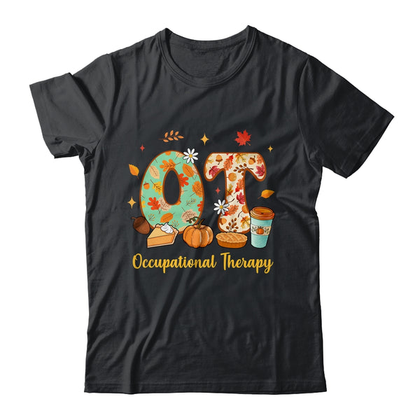 Occupational Therapy Fall OT OTA Autumn Thanksgiving Classic T Shirt Black 600x.jpg