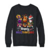Happy Hallothanksmas Halloween Thanksgiving Christmas Drink Crewneck Sweatshirt Black 600x.jpg