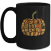 Vintage Book Pumpkin Librarians Bookworm Teacher Autumn Fall Mug 15oz Mug Black front 600x.jpg