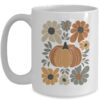 Leopard Pumpkin Floral Retro Fall Retro Autumn Vibes Season Mug 15oz Mug White front 600x.jpg