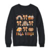 Retro Coffee Fall Vibes Autumn Coquette Pumpkin Thanksgiving Crewneck Sweatshirt Black 600x.jpg