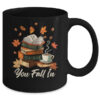 You Fall In Books Fall Open Coffee Book Reading Season Warm Mug 11oz Mug Black back 600x.jpg