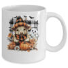 Cute Fall Highland Cow Ghost Spooky Season Autumn Halloween Mug 11oz Mug White back 600x.jpg