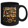 Growing A Little Pumpkin Thanksgiving Pregnancy Announcement Mug 11oz Mug Black back 600x.jpg