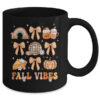 Retro Coffee Fall Vibes Autumn Coquette Pumpkin Thanksgiving Mug 11oz Mug Black back 600x.jpg