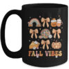Retro Coffee Fall Vibes Autumn Coquette Pumpkin Thanksgiving Mug 15oz Mug Black front 600x.jpg