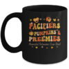 Pacifiers Pumpkins And Preemies Fall NICU Nurse Thanksgiving Mug 11oz Mug Black front 600x.jpg