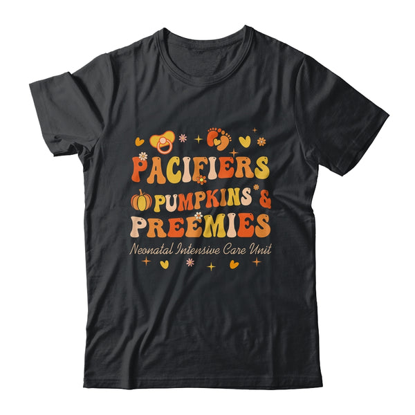 Pacifiers Pumpkins And Preemies Fall NICU Nurse Thanksgiving Classic T Shirt Black 600x.jpg