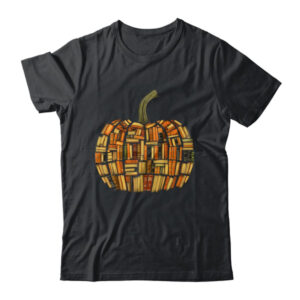Vintage Book Pumpkin Librarians Bookworm Teacher Autumn Fall Classic T Shirt Black 600x.jpg