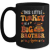 This Little Turkey Going To Be A Big Brother Again Thanksgiving Mug 15oz Mug Black front 600x.jpg