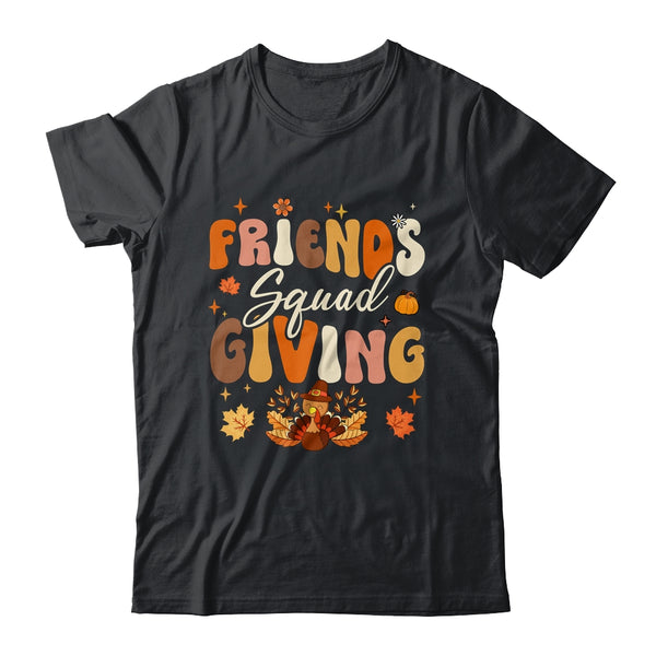 Retro Groovy Friendsgiving Squad Team Turkey Thanksgiving Classic T Shirt Black 600x.jpg