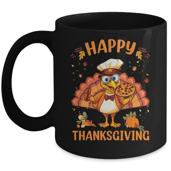 Turkey Day Happy Thanksgiving Family Dinner Mug 11oz Mug Black front 600x.jpg