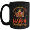 Thankful Grateful Blessed Thanksgiving Turkey Women Girls Mug 15oz Mug Black front 600x.jpg