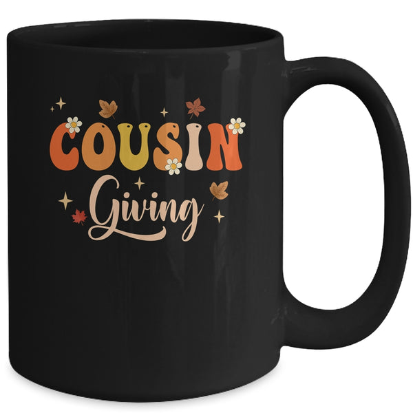Cousin Crew Thanksgiving Family Matching Turkey Day Fall Mug 15oz Mug Black back 600x.jpg