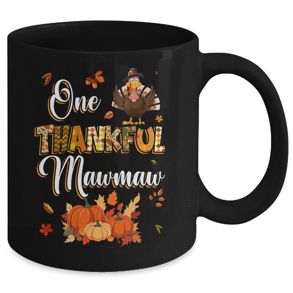 One Thankful Mawmaw Fall Leaves Autumn Grandma Thanksgiving Mug 11oz Mug Black back 600x.jpg
