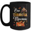 One Thankful Mawmaw Fall Leaves Autumn Grandma Thanksgiving Mug 15oz Mug Black front 600x.jpg