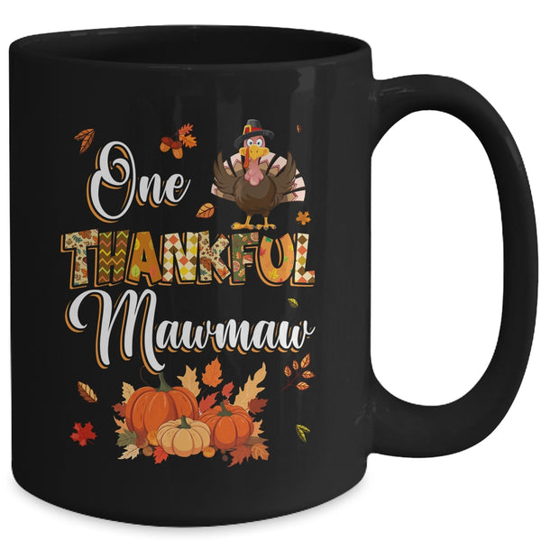 One Thankful Mawmaw Fall Leaves Autumn Grandma Thanksgiving Mug 15oz Mug Black back 600x.jpg