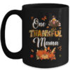 One Thankful Mama Fall Leaves Autumn Grandma Thanksgiving Mug 15oz Mug Black front 600x.jpg