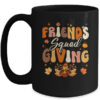 Retro Groovy Friendsgiving Squad Team Turkey Thanksgiving Mug 15oz Mug Black front 600x.jpg