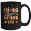 Retro Groovy Friendsgiving Squad Team Turkey Thanksgiving Mug 15oz Mug Black back 600x.jpg