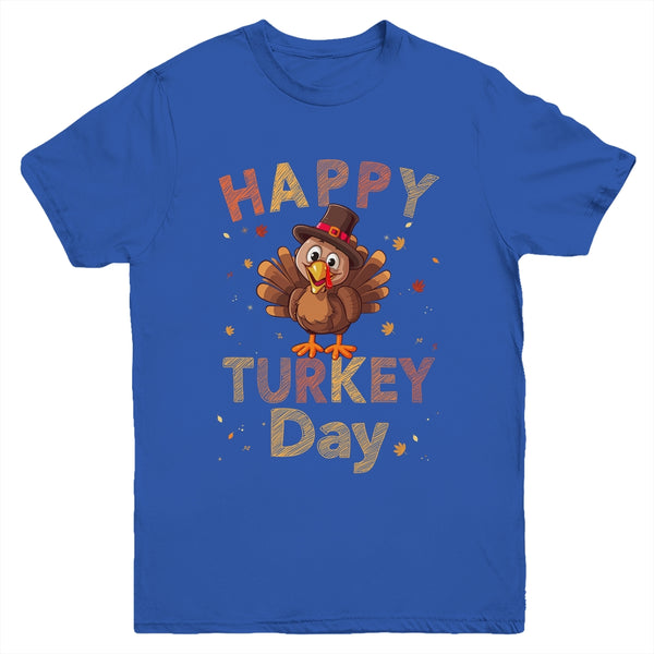 Happy Turkey Day 2023 Autumn Fall Thanksgiving Family Kids Youth Youth T Shirt Royal 600x.jpg