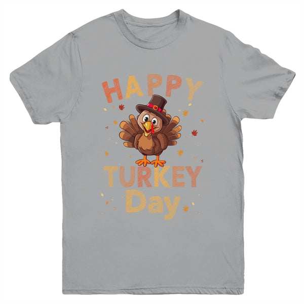 Happy Turkey Day 2023 Autumn Fall Thanksgiving Family Kids Youth Youth T Shirt Sport Grey 600x.jpg