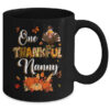 One Thankful Nanny Fall Leaves Autumn Grandma Thanksgiving Mug 11oz Mug Black back 600x.jpg