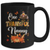 One Thankful Nanny Fall Leaves Autumn Grandma Thanksgiving Mug 15oz Mug Black back 600x.jpg