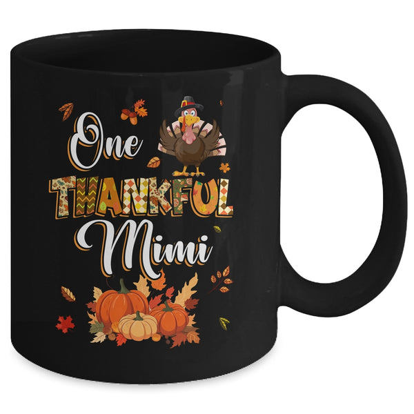 One Thankful Mimi Fall Leaves Autumn Grandma Thanksgiving Mug 11oz Mug Black back 600x.jpg