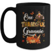 One Thankful Grannie Fall Leaves Autumn Grandma Thanksgiving Mug 15oz Mug Black front 600x.jpg