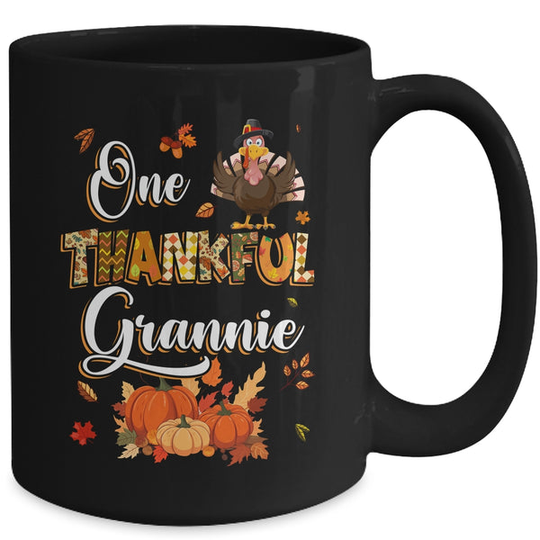 One Thankful Grannie Fall Leaves Autumn Grandma Thanksgiving Mug 15oz Mug Black back 600x.jpg
