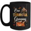 One Thankful Granny Fall Leaves Autumn Grandma Thanksgiving Mug 15oz Mug Black front 600x.jpg