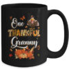 One Thankful Granny Fall Leaves Autumn Grandma Thanksgiving Mug 15oz Mug Black back 600x.jpg