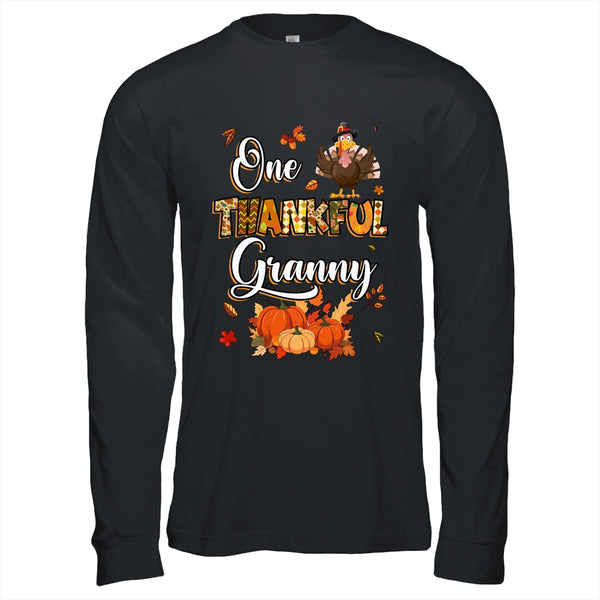 One Thankful Granny Fall Leaves Autumn Grandma Thanksgiving Long Sleeve T Shirt Black 600x 1.jpg