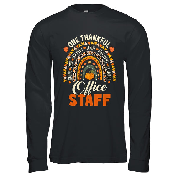 Thankful Office Staff Thanksgiving School Secretary Office Long Sleeve T Shirt Black 600x.jpg