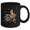 Happy Thanksgiving Dinosaur Turkey Riding Truck Kids Boys Mug 11oz Mug Black back 600x.jpg