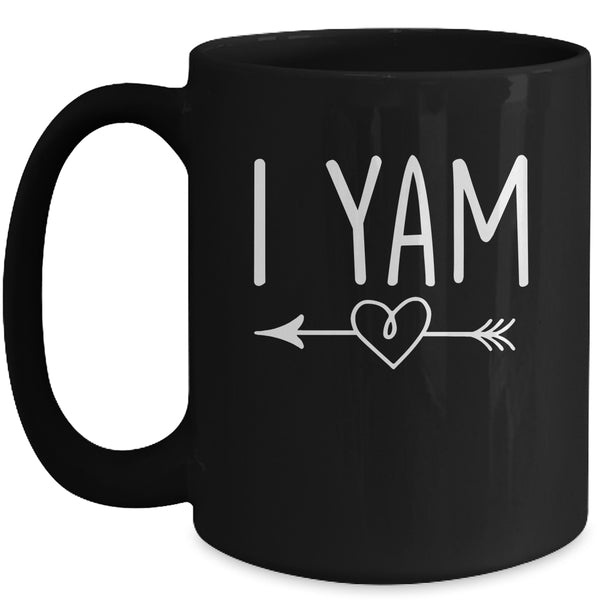 I Yam Shes My Sweet Potato Set Couples Matching Thanksgiving Mug 15oz Mug Black front 600x.jpg