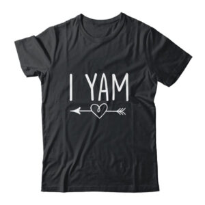 I Yam Shes My Sweet Potato Set Couples Matching Thanksgiving Classic T Shirt Black 600x.jpg