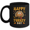 Happy Turkey Day Thanksgiving Day Funny Turkey Thanksgiving Mug 11oz Mug Black front 600x.jpg